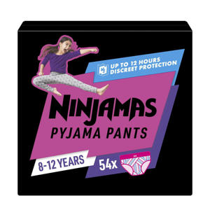 Ninjamas Pyjama Pants luierbroekjes Maat 8 Meisje (27-43kg) - 54 stuks maandbox 