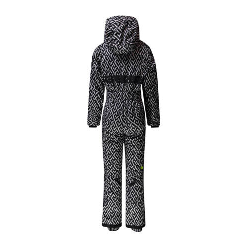 SuperRebel skipak Suit zwart wit Jongens Gerecycled polyester All over print 128
