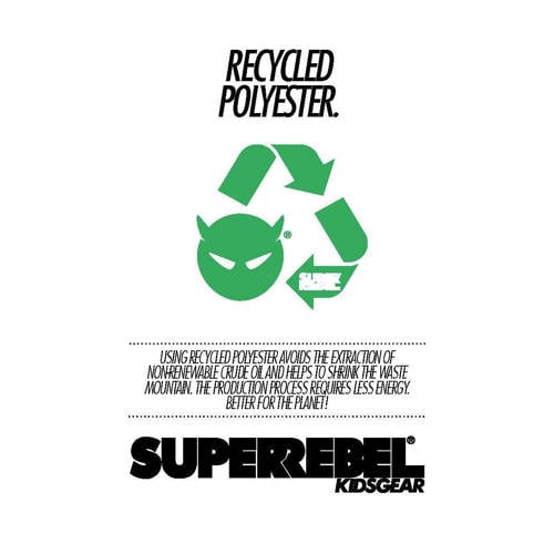 SuperRebel skipully zwart Gerecycled polyester 128