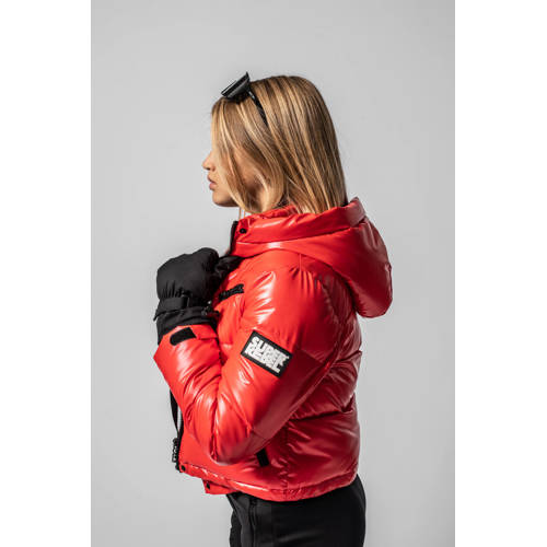 SuperRebel ski-jack rood Skijack Meisjes Gerecycled polyester Capuchon 140