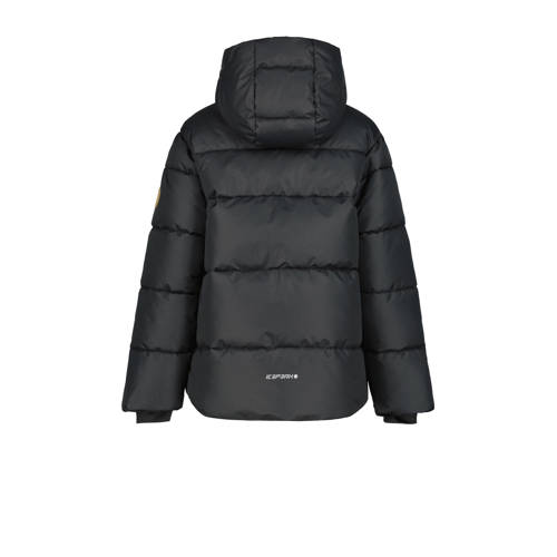 Icepeak outdoor jas Kenmare Jr zwart Polyester Capuchon 140