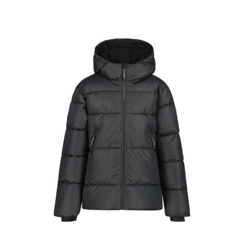 Icepeak dames outdoor jas Kenmare Jr zwart Jongens/Meisjes Polyester Capuchon - 128