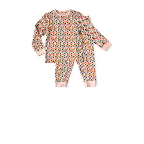 Little Label pyjama met biologisch katoen roze/multicolor All over print 