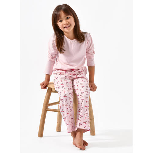 Little Label pyjama met biologisch katoen roze All over print