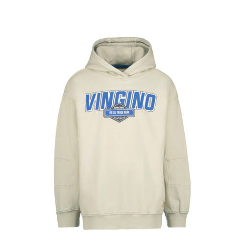Vingino hoodie Neoh met logo grijs Sweater Logo