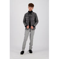 thumbnail: Zwarte jongens Vingino coltrui Basic-Knit van sweat materiaal met effen en lange mouwen
