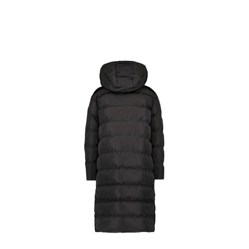 Airforce gewatteerde winterjas zwart Meisjes Polyester Capuchon Effen 164