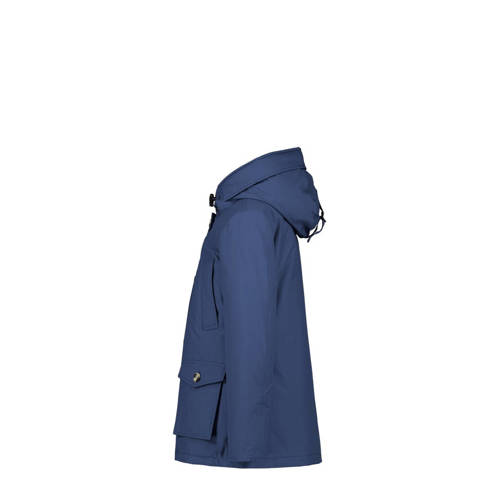 Airforce gewatteerde winterjas middenblauw Meisjes Katoen Capuchon 116