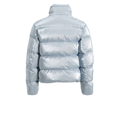 Parajumpers gewatteerde winterjas PIA lichtgrijs Meisjes Nylon Opstaande kraag 140