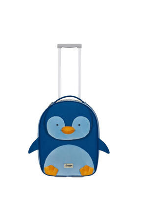trolley Happy Sammies 45 cm. Pinguin Peter blauw