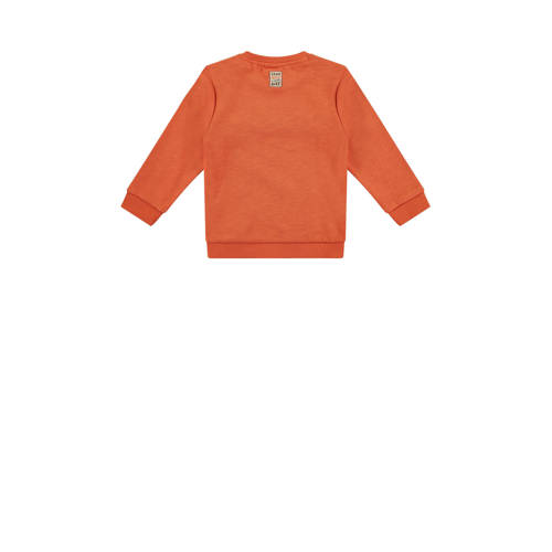 Babyface sweater met tekst oranje Jongens Katoen (duurzaam) Ronde hals 104