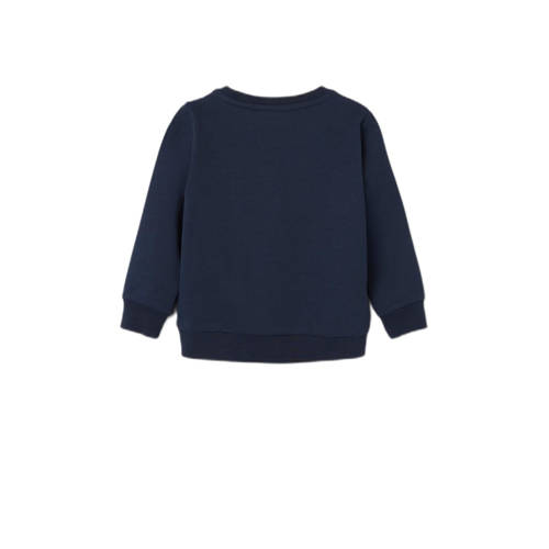 Name it MINI sweater NMFNASJA donkerblauw 104 | Sweater van