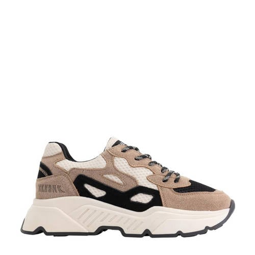 Nik Nik NIK NIK Daniel chunky su de sneakers beige zwart Jongens