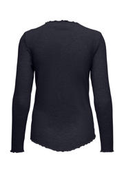thumbnail: ONLY MATERNITY zwangerschapstop OLMEMMA L/S HIGH NECK TOP JRS met textuur donkerblauw