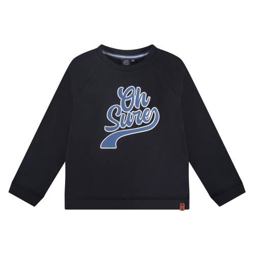 Babyface sweater met printopdruk blauw Printopdruk