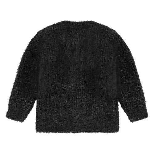 Babyface vest met textuur zwart Meisjes Polyester Ronde hals 104
