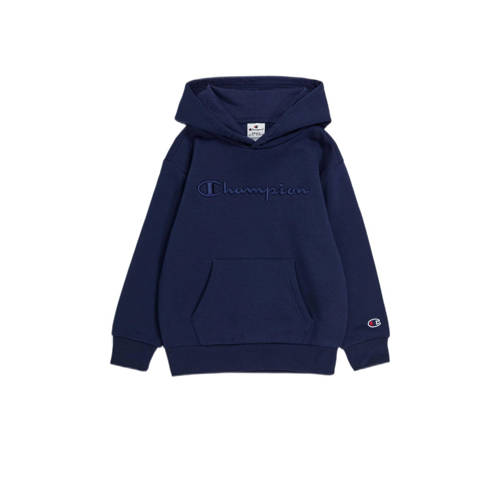Champion hoodie met logo en borduursels donkerblauw Sweater Logo - 122/128