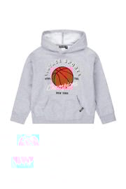 thumbnail: Lichtgrijze jongens Tumble 'n Dry Mid hoodie Dunk katoen met lange mouwen