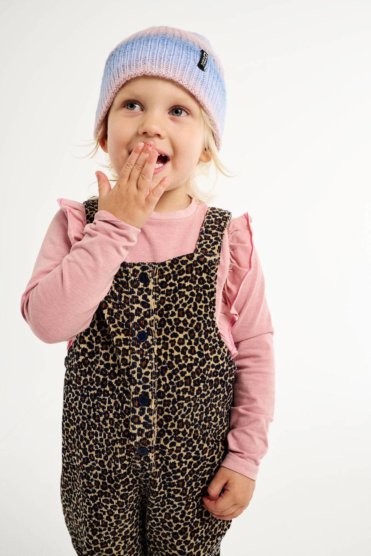 Tumble 'n Dry Lo tuinbroek Liberty met panterprint bruin/beige