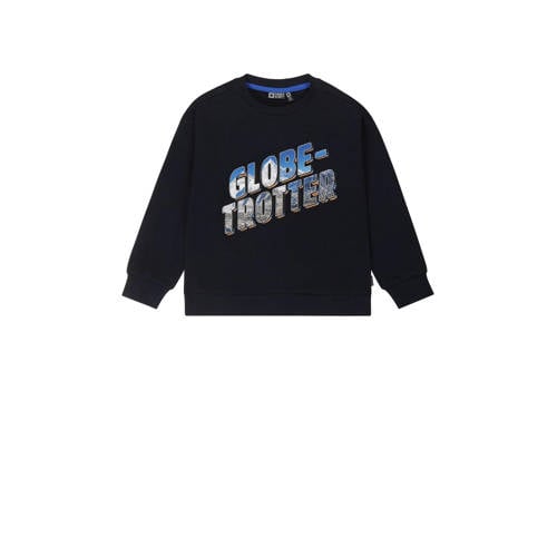 Tumble 'n Dry Mid sweater Arctic met tekst donkerblauw Tekst