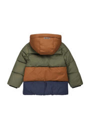 thumbnail: Tumble 'n Dry Lo gewatteerde winterjas Liverpool van polyester bruin/groen/donkerblauw