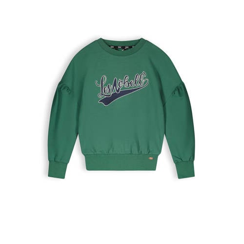 NoBell’ sweater Kim groen Meisjes Katoen Ronde hals Effen