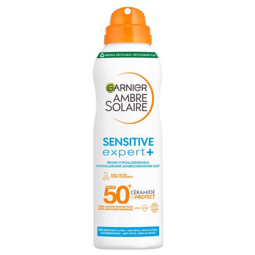 Garnier Ambre Solaire Sensitive Expert+ beschermende mist zonnebrandspray - SPF50+ - 150 ml