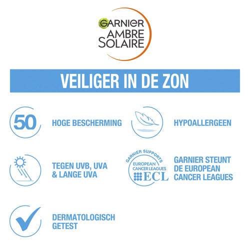 Garnier Ambre Solaire Sensitive Expert+ Super UV beschermende make-up mist zonnebrand spray SPF 50 ml
