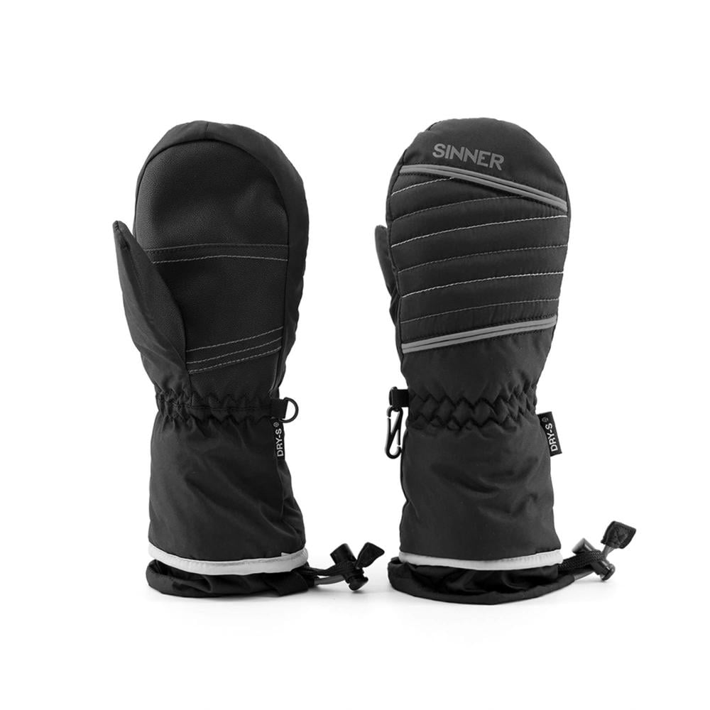 Sinner skihandschoenen Straton Mitten Junior zwart