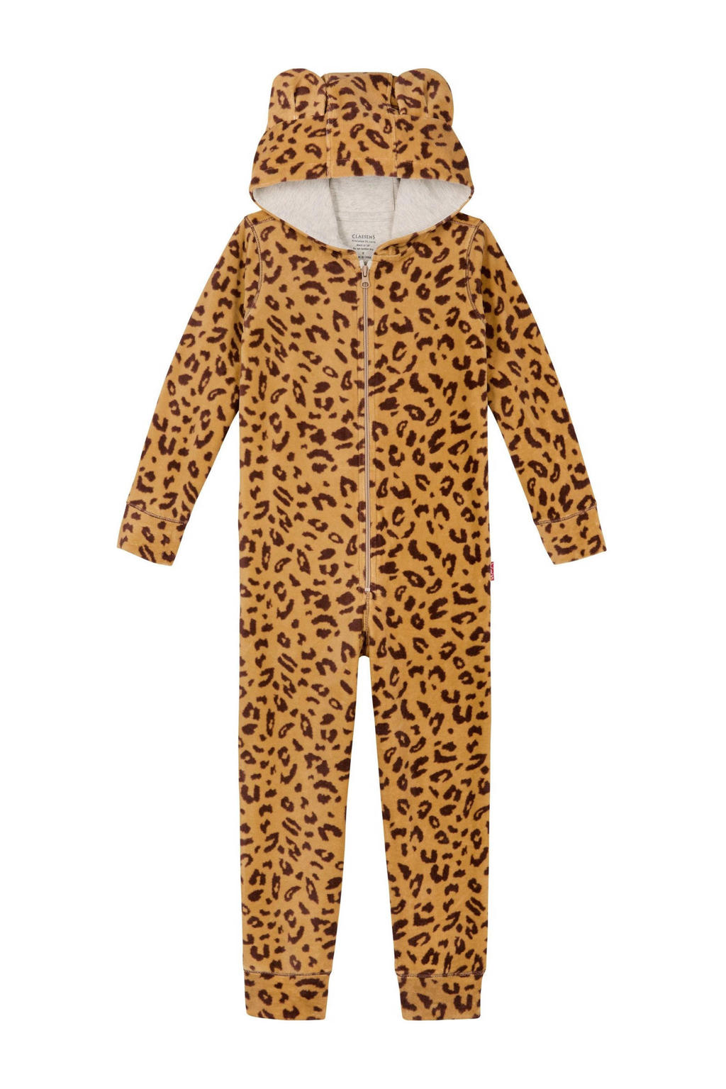 Claesen's fleece onesie bruin/cognac
