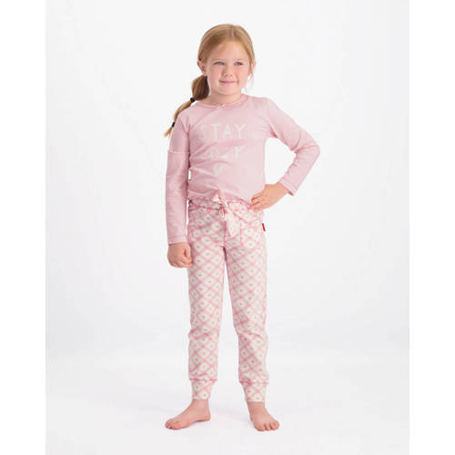 Claesen's pyjama Hearts roze Meisjes Stretchkatoen Ronde hals All over print 92-98