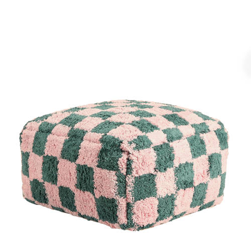 NOUS Living poef Checker Multi | Poef van
