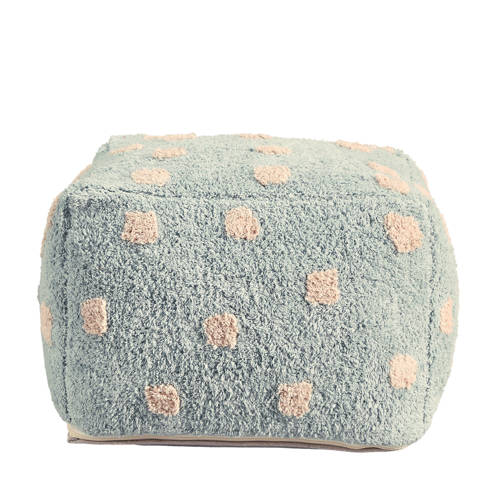 NOUS Living poef Dot Blauw | Poef van | Wonen > Meubels > Stoelen