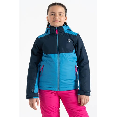 Dare2B ski-jack Impose III blauw Skijack Jongens/Meisjes Polyester Capuchon