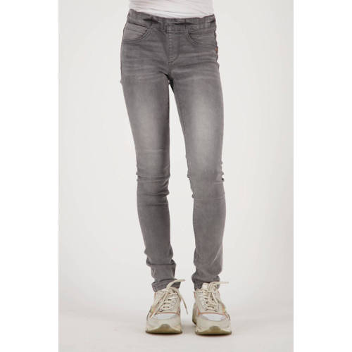Vingino super skinny jeans Belina mid grey Grijs Meisjes Denim Effen - 146