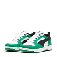 thumbnail: Puma Rebound V6 Lo sneakers wit/zwart/groen