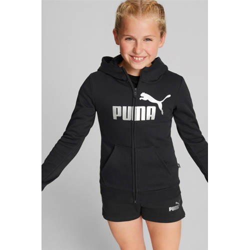 Puma sweatvest met logo zwart Logo 