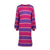 Vingino gestreepte jurk Pien fuchsia/paars/roze