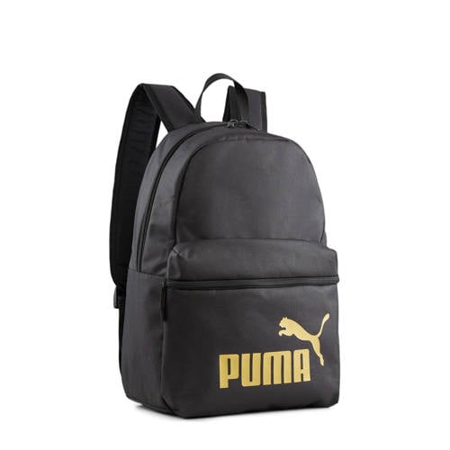 Puma rugzak zwart/goud Jongens/Meisjes Polyester Logo