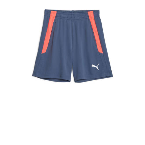 Puma voetbalshort donkerblauw/rood Sportbroek Jongens/Meisjes Gerecycled polyester 