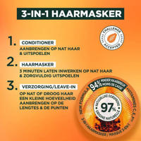 thumbnail: Garnier Fructis Hair Food Papaya haarmasker - 400 ml - Beschadigd haar