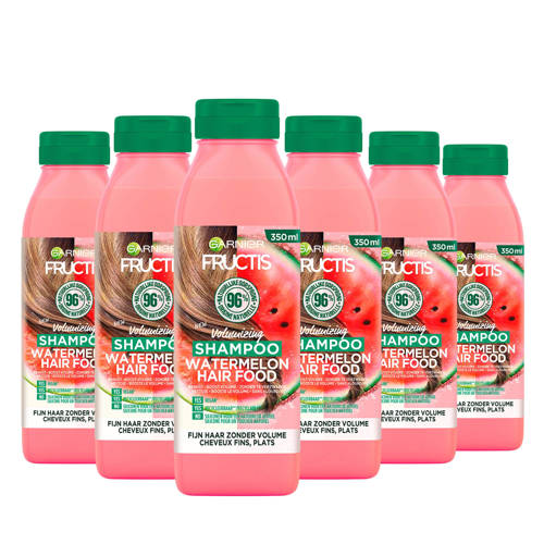 Garnier Fructis Hair Food Watermeloen shampoo - 6 x 350 ml - voordeelverpakking