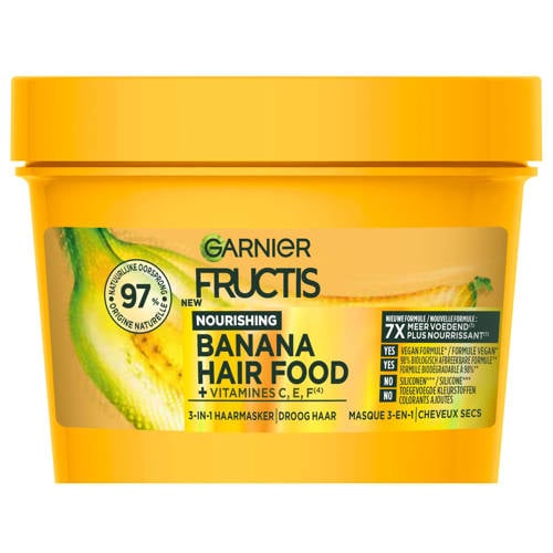 Garnier Fructis Hair Food Banana haarmasker - 400 ml - Droog haar