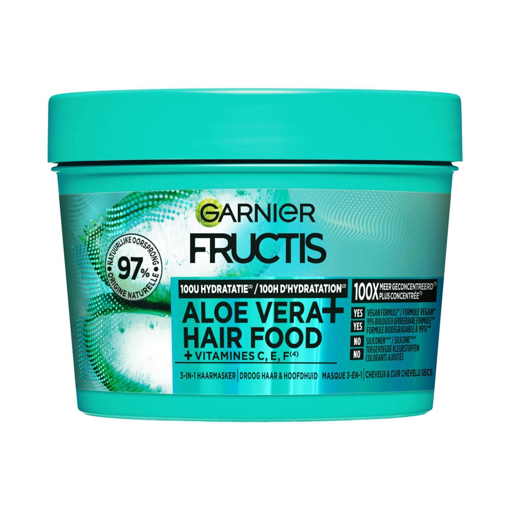 Garnier Fructis Hair Food Aloe haarmasker - 400 ml - Normaal tot droog haar