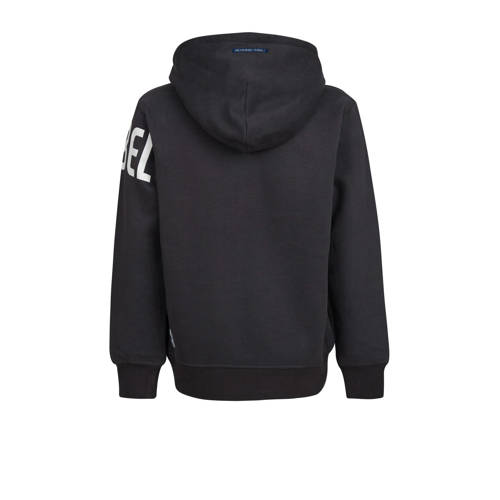 Blue Rebel hoodie Humphry met printopdruk zwart Sweater Printopdruk 110 116