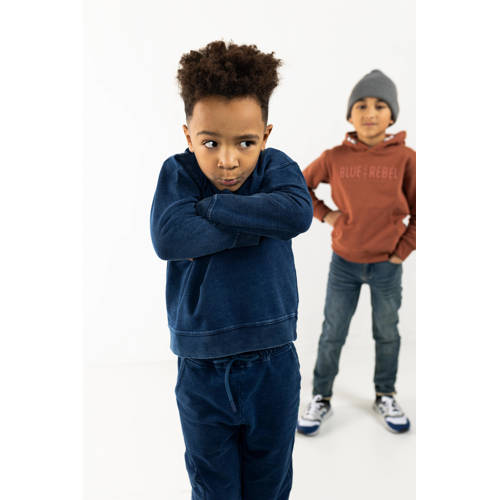 Blue Rebel hoodie Hogan met logo bruin Sweater Logo 110 116