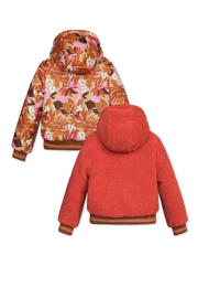 thumbnail: Moodstreet reversible winterjas met teddy oranje/bruin/roze