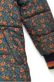 thumbnail: Moodstreet gewatteerde winterjas van polyester groen/blauw/bruin