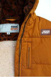 thumbnail: Moodstreet gewatteerde winterjas van polyester toffeebruin