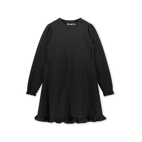 Moodstreet jurk zwart Meisjes Polyester Ronde hals - 110/116
